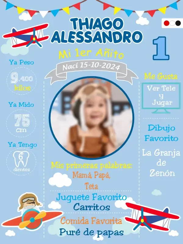 [PZAV000001] Pizarra Infantil Avion.webp