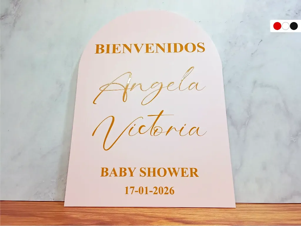 Cartel de Bienvenida Arco Rosado [CBBS1001-1].webp