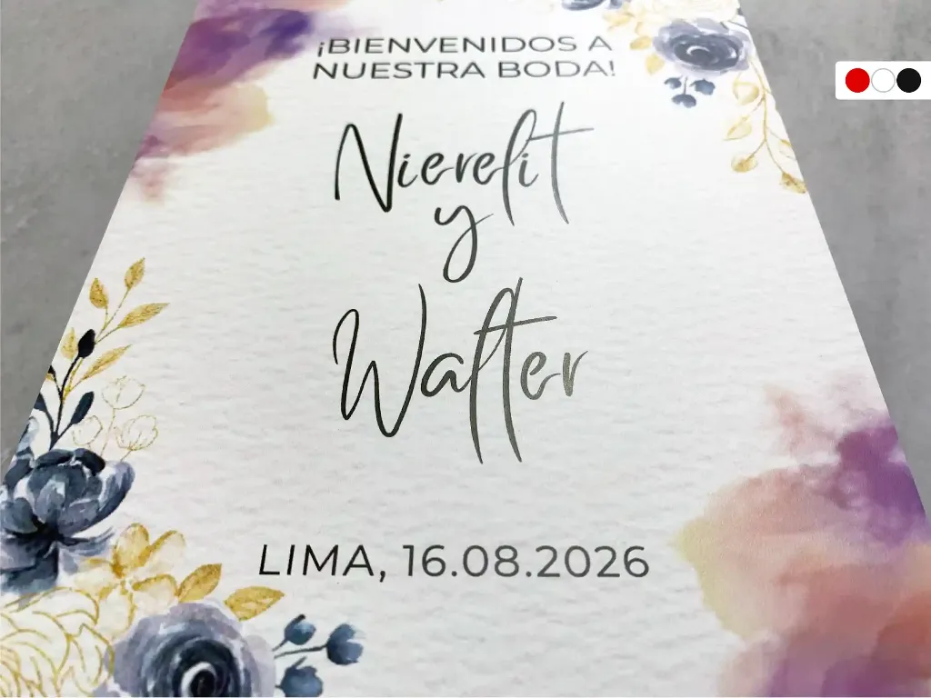 Cartel de Bienvenida para Boda Rosas en Acuarela [CBBO1003-5].webp
