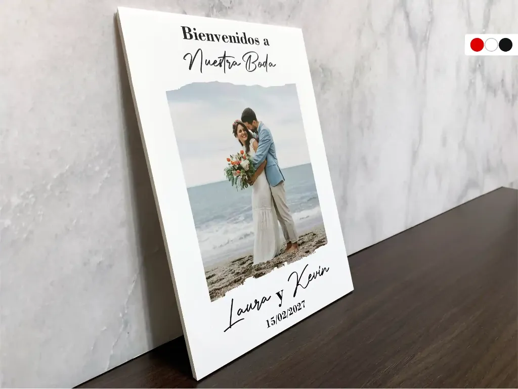 Cartel de Bienvenida para Boda Playa [CBBO1005-2].webp