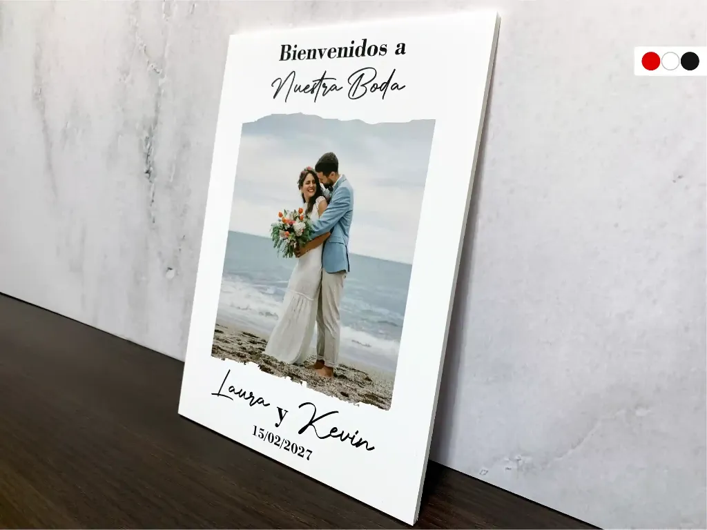 Cartel de Bienvenida para Boda Playa [CBBO1005-3].webp