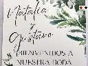 Cartel de Bienvenida para Boda Floral Verde [CBBO1006-3].webp