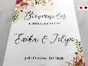 Cartel de Bienvenida para Boda Rosas Elegante  [CBBO1004-4].webp