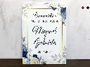 Cartel de Bienvenida para Boda Floral azul [CBBO1001-1].webp
