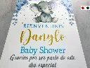 Cartel de Bienvenida Elefante Floral Celeste[CBBS1000-2].webp