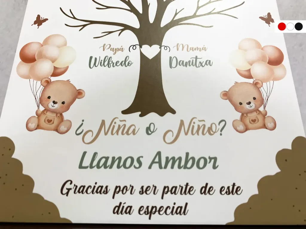 Cartel de Bienvenida Arbol de Huellas [CBRG1000-3].webp