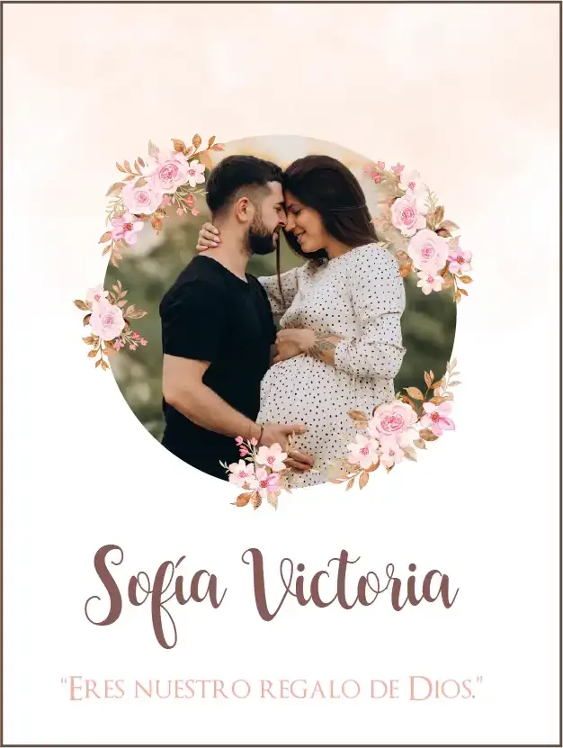 Cartel de Bienvenida Regalo de Dios [CBBS1005-1]-.webp