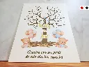 Cartel de Bienvenida Arbol de Huellas Corazón [CBRG1006-2].webp