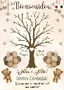 Cartel de Bienvenida Arbol de Huellas Globos[CBRG1005-1].webp
