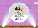 Fondo Infantil Bluey Rainbow