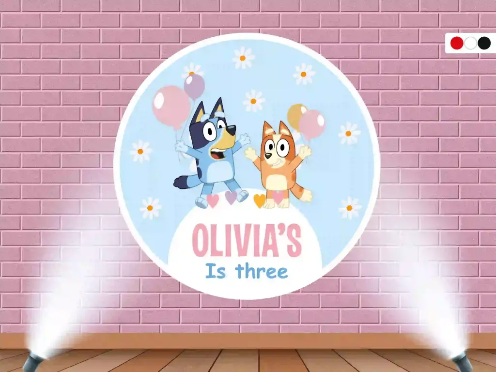 Fondo Infantil Bluey Daisy Field