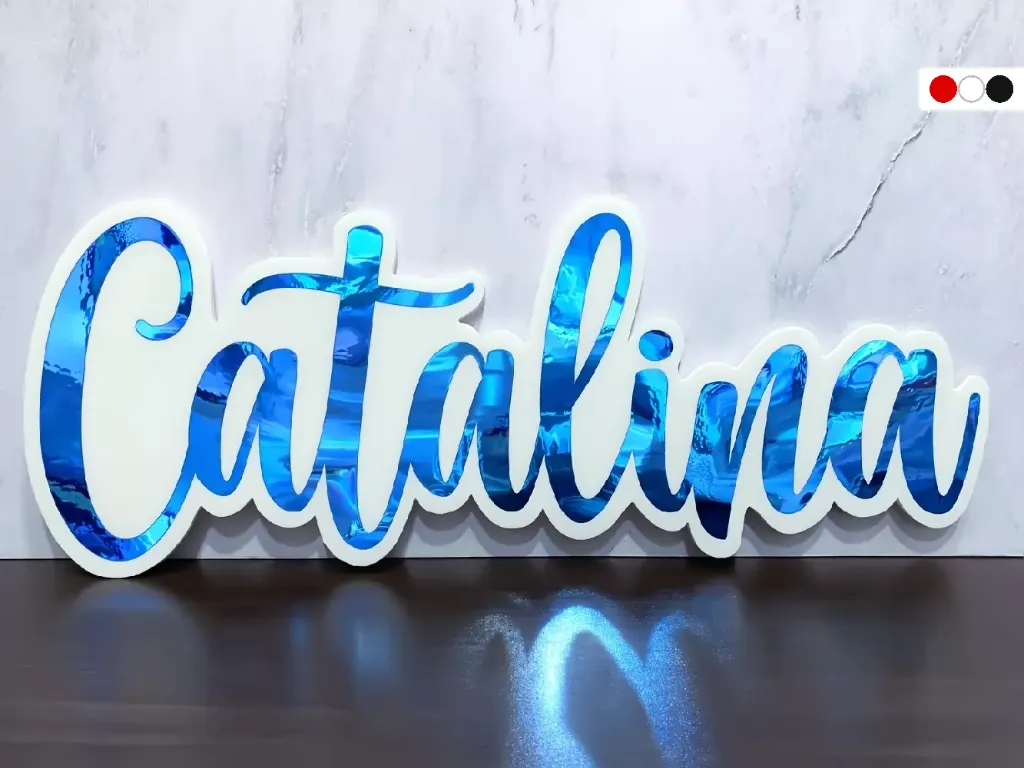 Silueta con Foam Nombre Personalizado