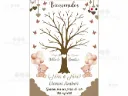 Cartel de Bienvenida Árbol de Huellas para Revelación de Género