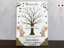 Cartel de Bienvenida Árbol de Huellas para Revelación de Género