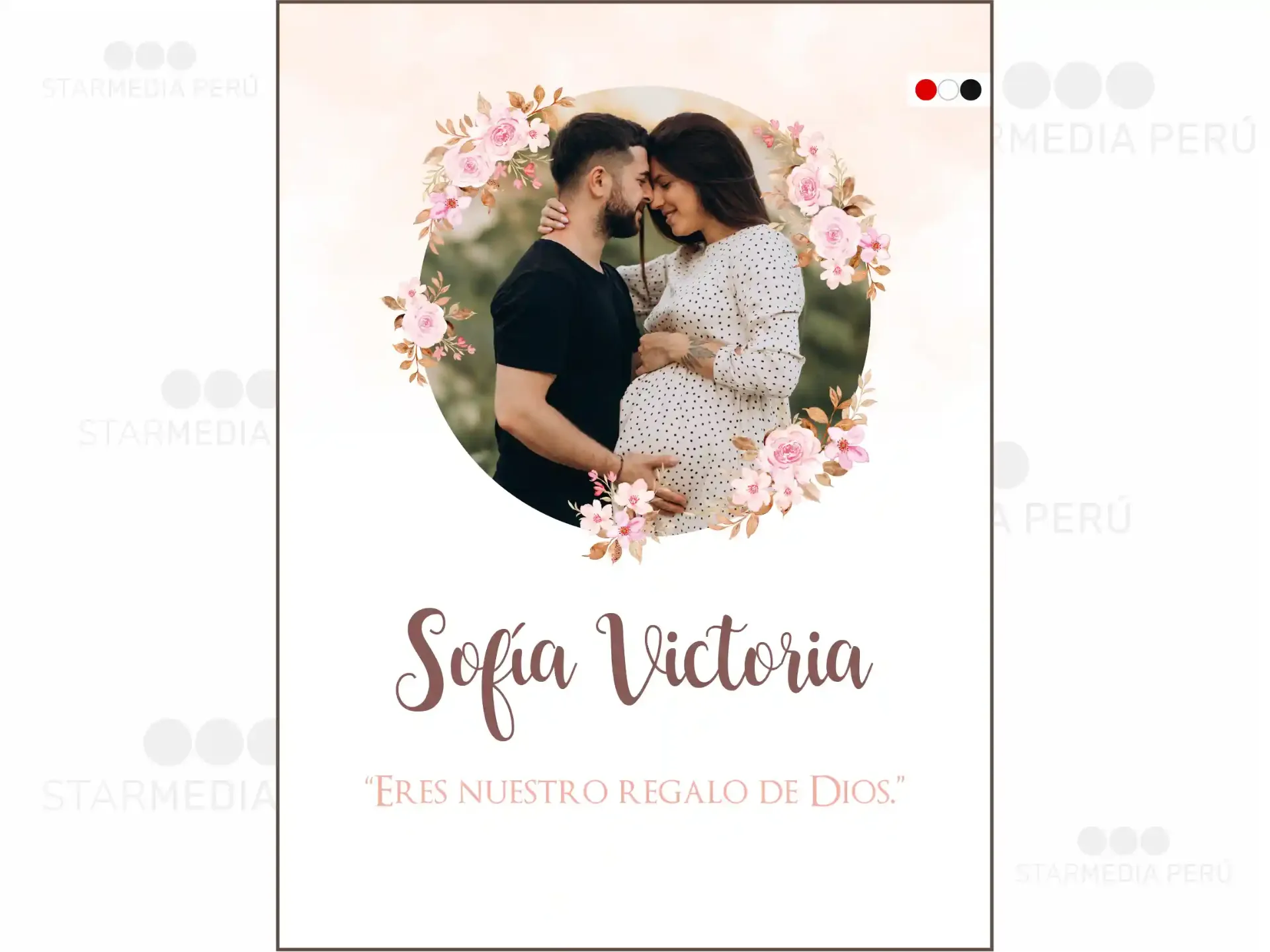 Cartel de Bienvenida Regalo de Dios