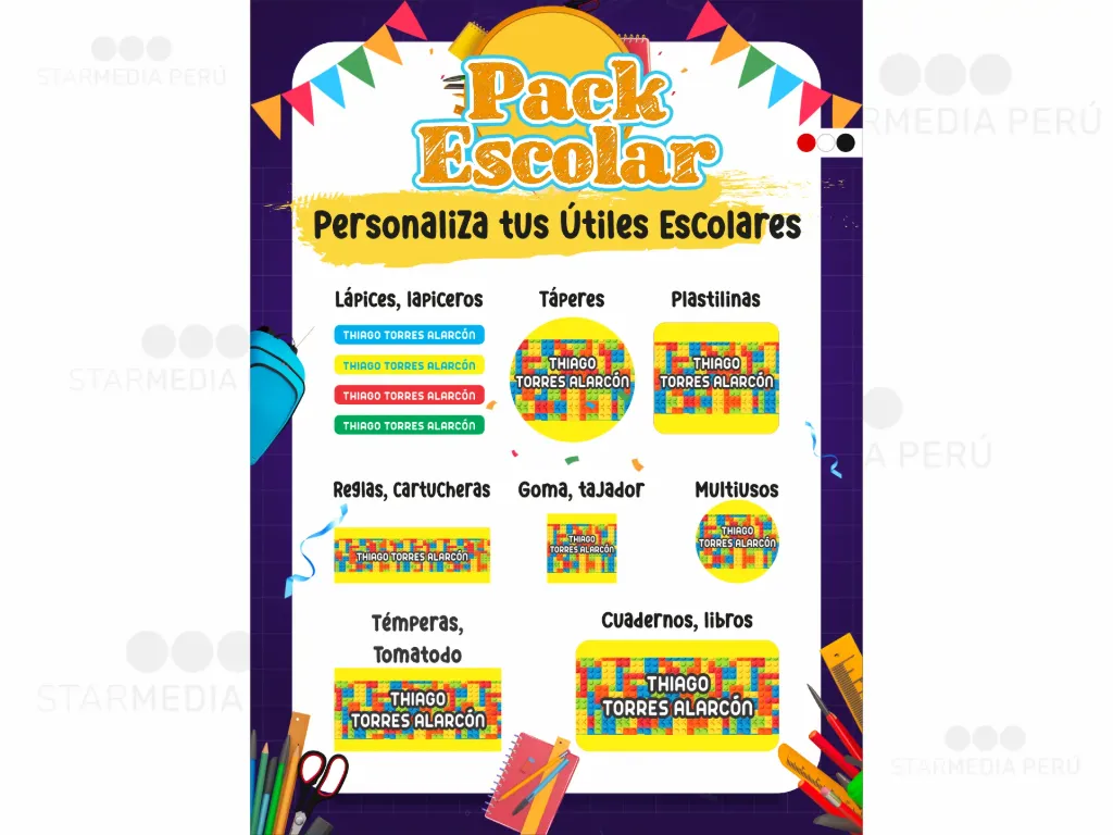 Pack Escolar listo para Clases