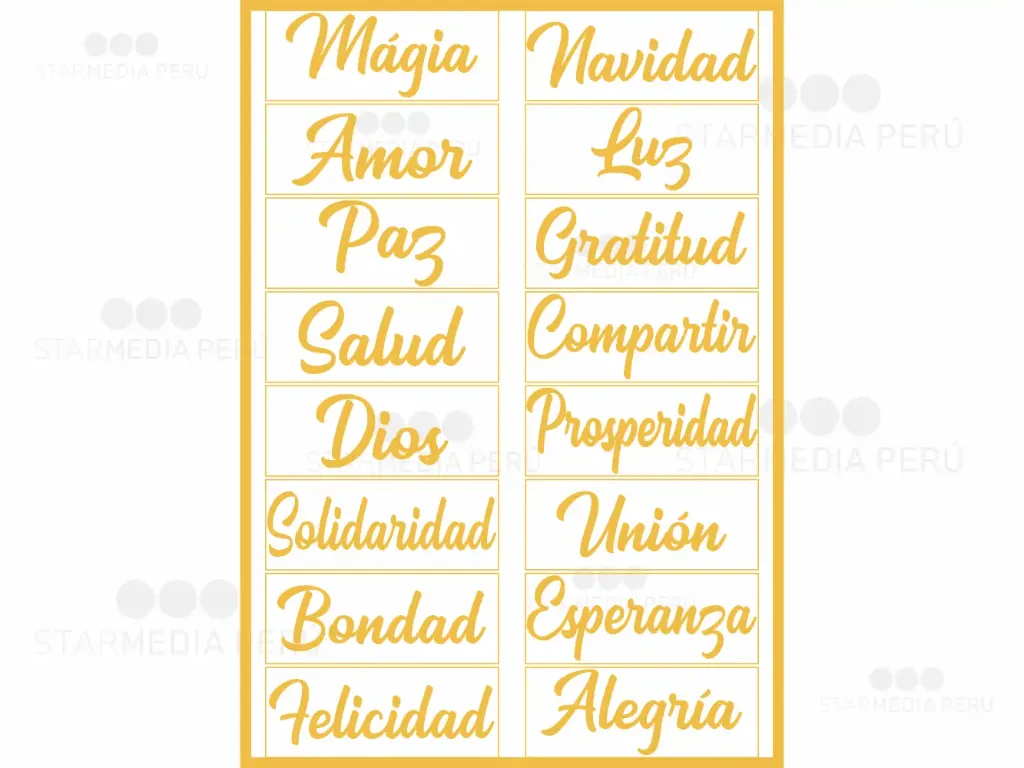 Vinil de Corte Frases de Navidad