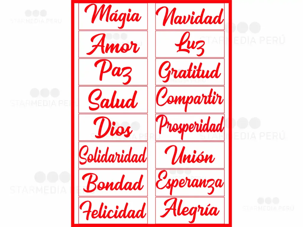 [VIFR1000] Vinilo de Corte Frases de Navidad (Rojo)