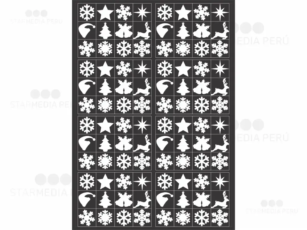 Vinil de Corte Decorativo Navidad