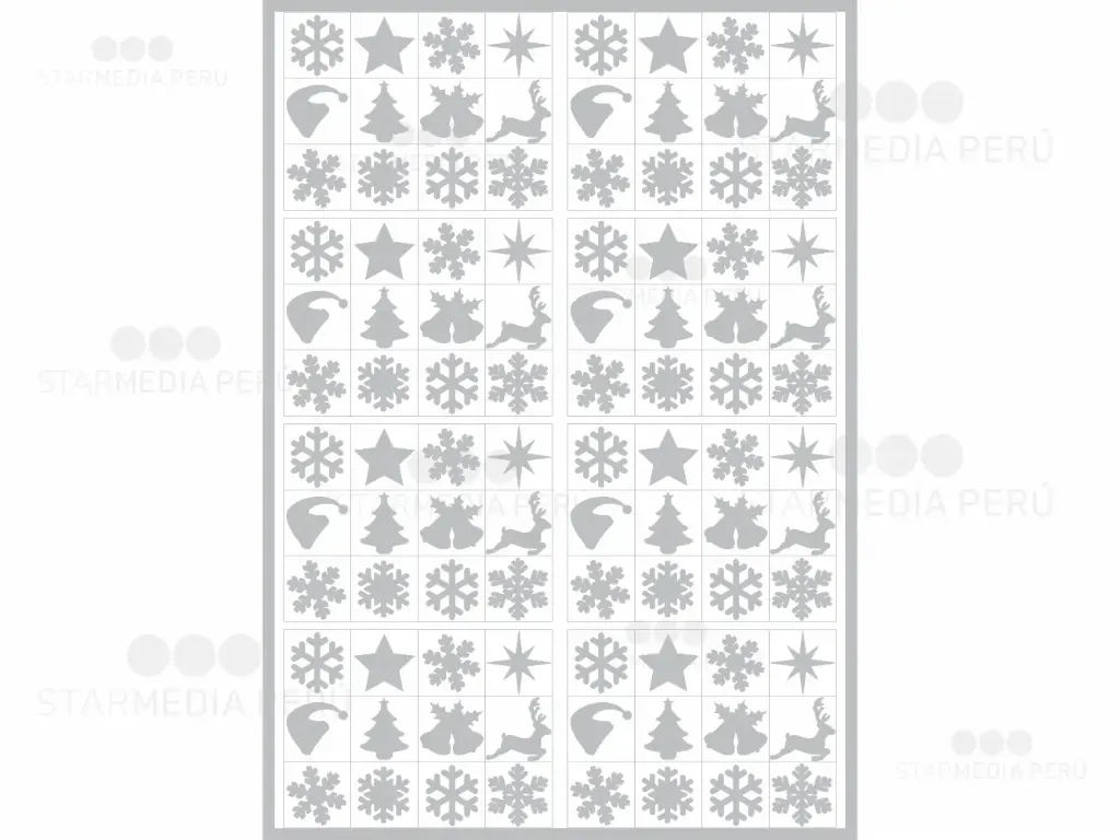 Vinil de Corte Decorativo Navidad