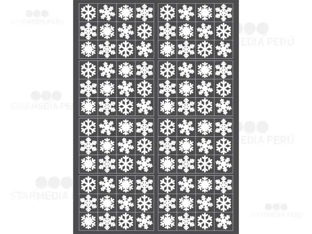 Vinilo de Corte Copos de Nieve