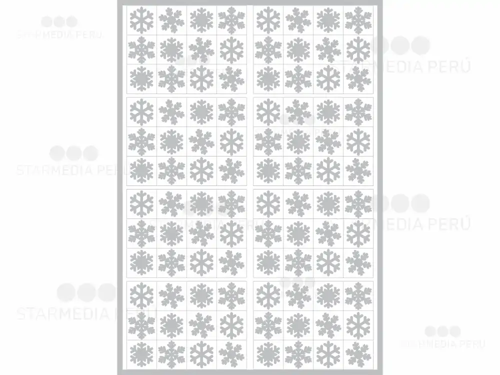 Vinil de Corte Copos de Nieve