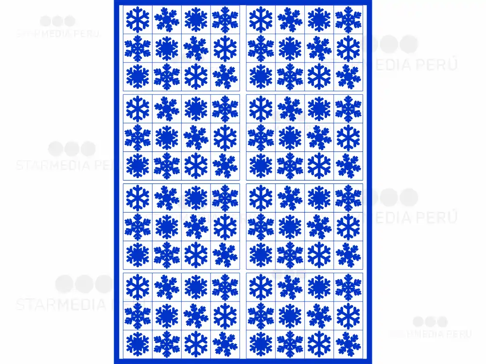 Vinilo de Corte Copos de Nieve