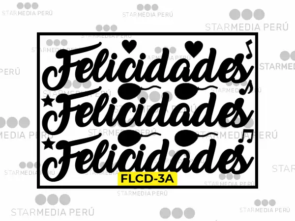 Vinil de Corte Felicidades
