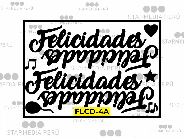 Vinil de Corte Felicidades