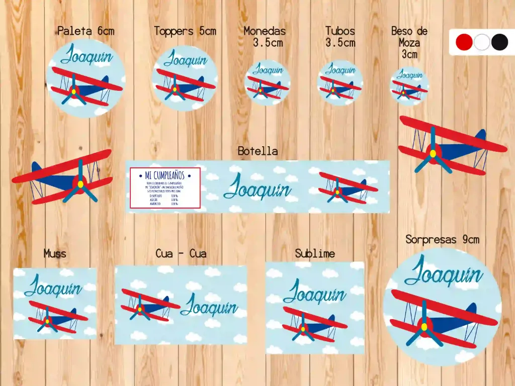 [SKAV1100] Sticker Avión (Mate (base))