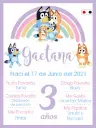 Pizarra Infantil Bluey Rainbow