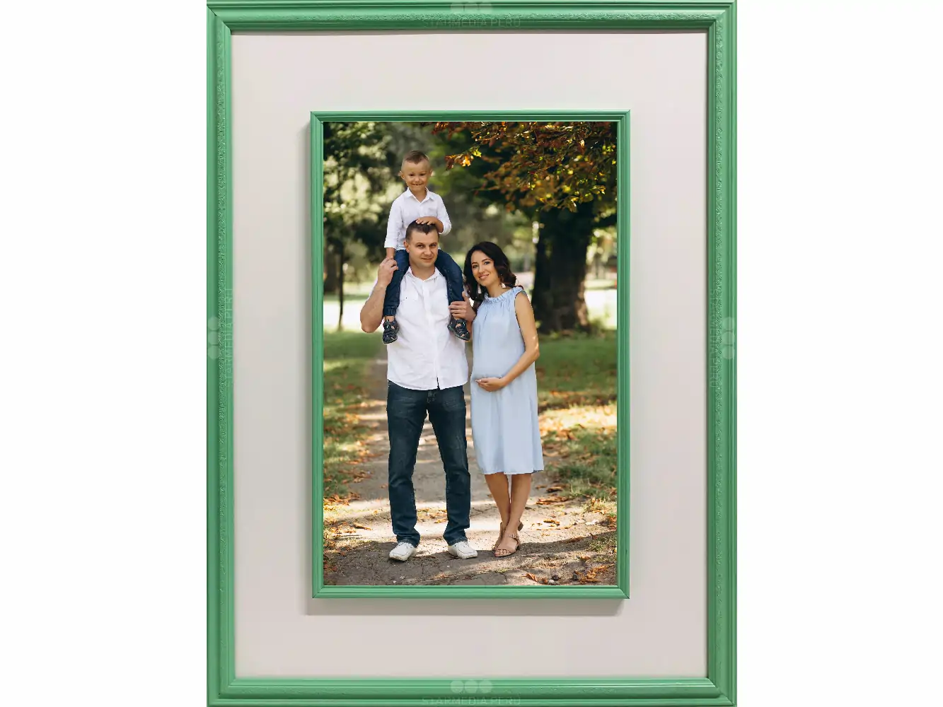 [CFVE1000M] Cuadro de Firmas Verde Menta Mediano