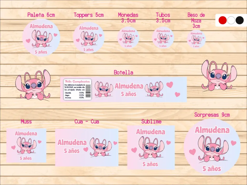 [SKST1100] Sticker Stitch Corazones (Mate (base))