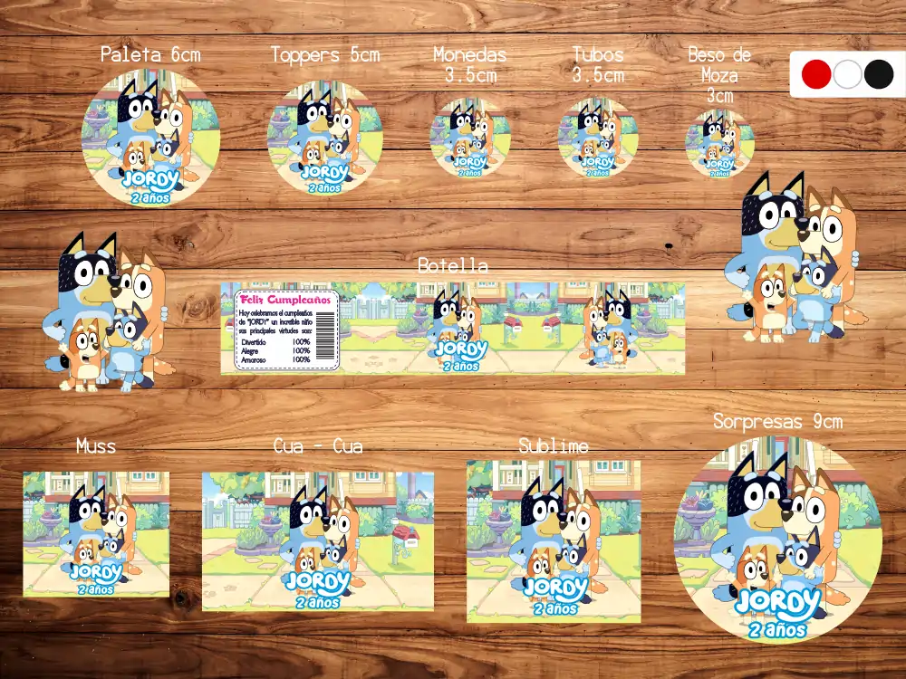 Stickers Infantil Bluey Aventura