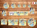 Stickers Infantil Bluey Aventura