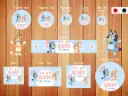 Stickers Infantil Bluey Daisy Field