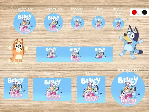 [SKBL000001] Stickers Infantil Bluey Horsey Ride