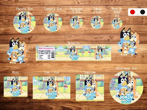 [SKBL000002] Stickers Infantil Bluey Aventura